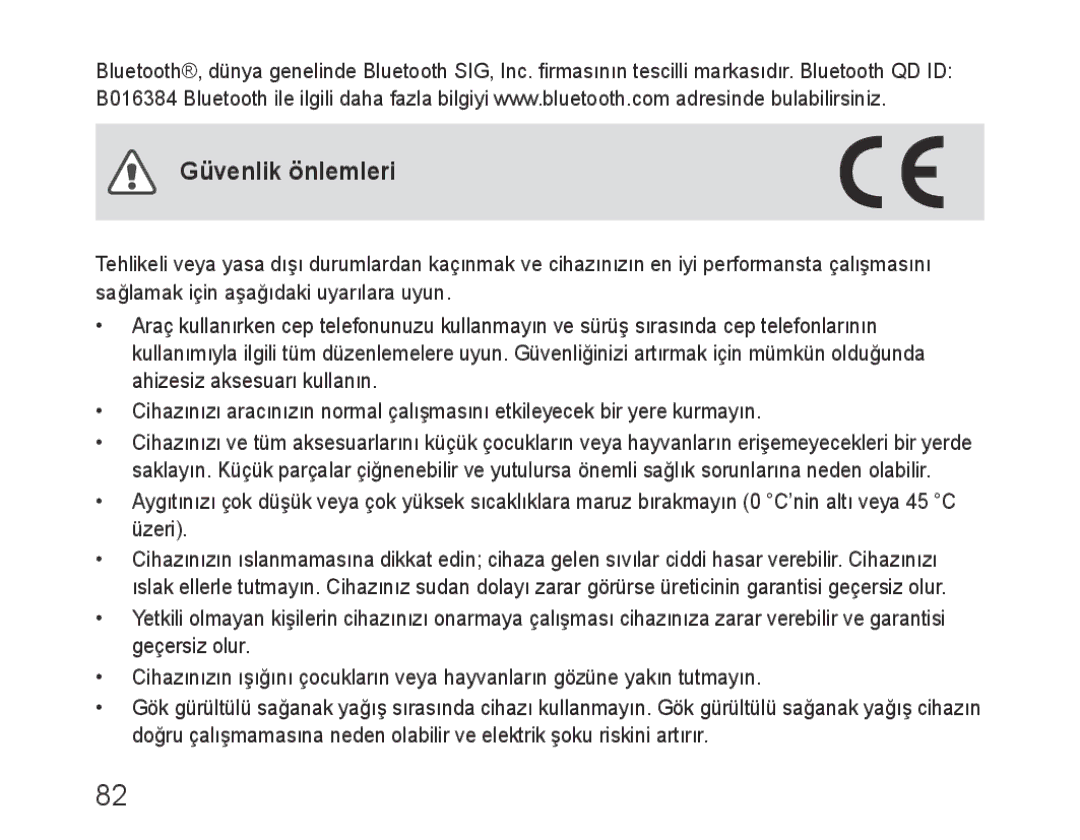 Samsung BHF1000VBECSEB, BHF1000VBECXEF, BHF1000VBECXET, BHF1000VMECFOP, BHF1000VBECFOP, BHF1000VBECXSG manual Güvenlik önlemleri 