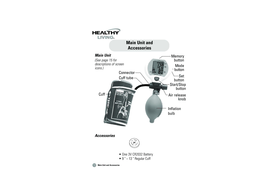 Samsung BHM-1008 owner manual Main Unit Accessories 