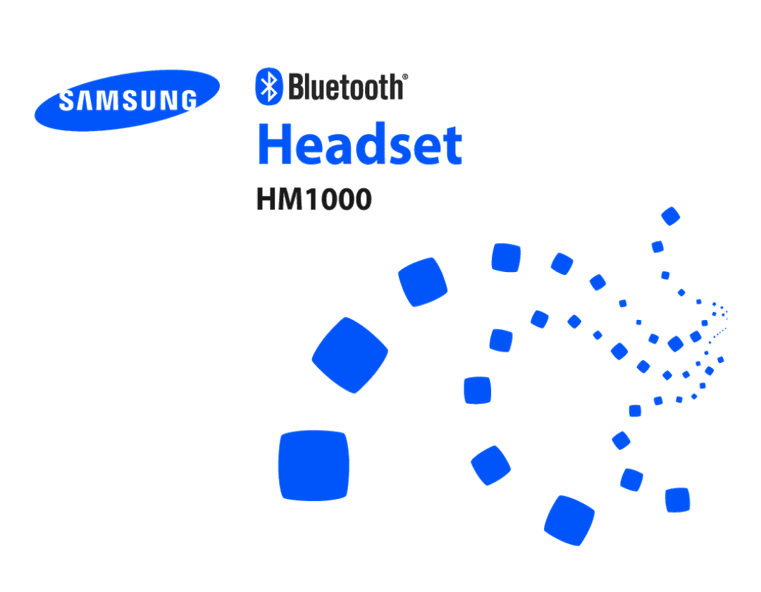 Samsung BHM1000BBBCAFR, BHM1000JBEGJED, BHM1000JWEGJED, BHM1000EBECXSG, BHM1000JBECJED, BHM1000UBECJED manual Headset 