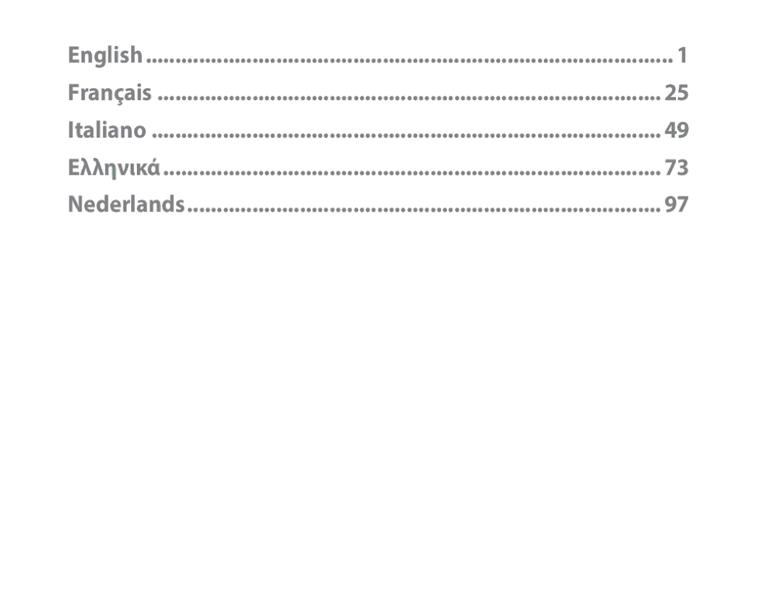 Samsung BHM1000JWEGJED, BHM1000JBEGJED, BHM1000BBBCAFR, BHM1000EBECXSG manual English Français Italiano Ελληνικά Nederlands 