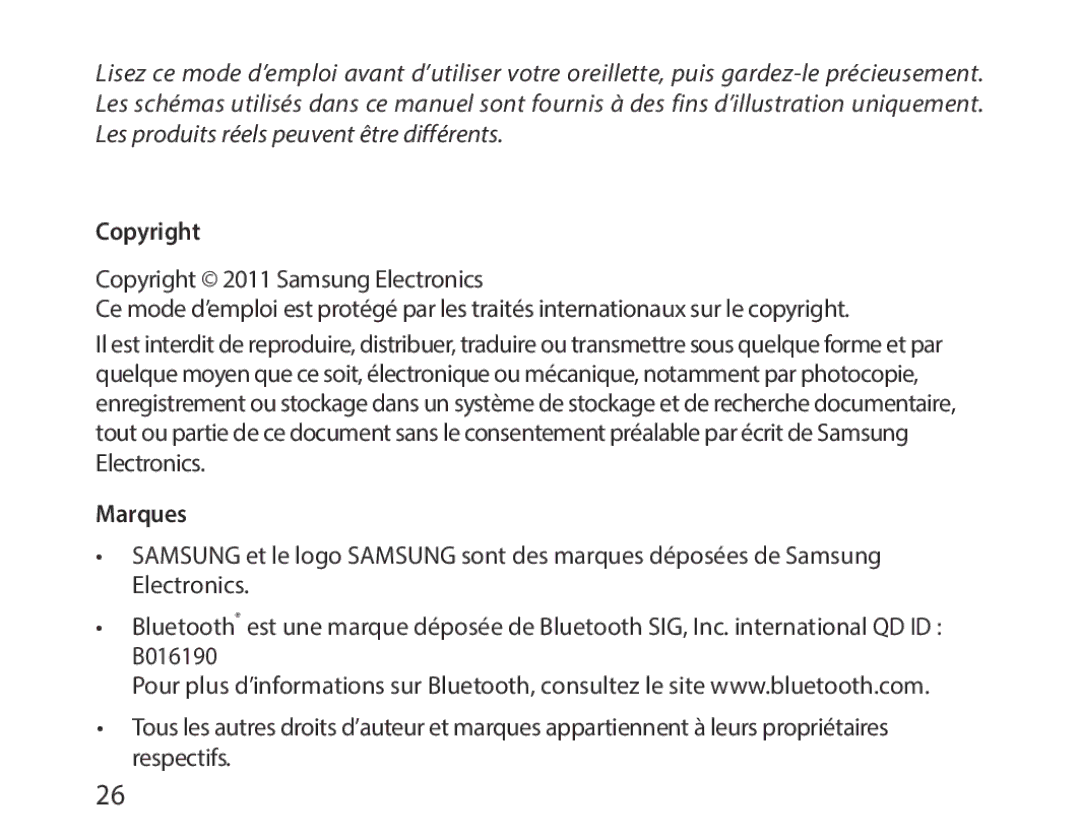 Samsung BHM1000JBECJED, BHM1000JBEGJED, BHM1000BBBCAFR, BHM1000JWEGJED, BHM1000EBECXSG, BHM1000UBECJED manual Copyright, Marques 