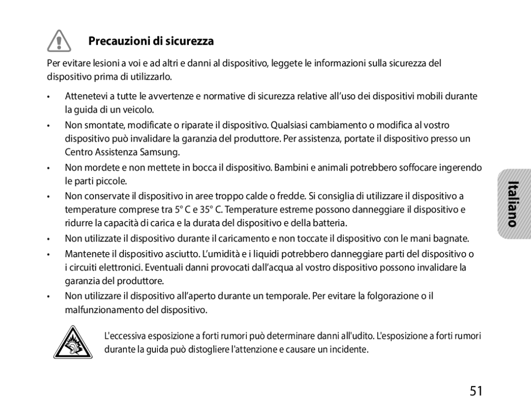 Samsung BHM1000UBECJED, BHM1000JBEGJED, BHM1000BBBCAFR, BHM1000JWEGJED, BHM1000EBECXSG manual Precauzioni di sicurezza 