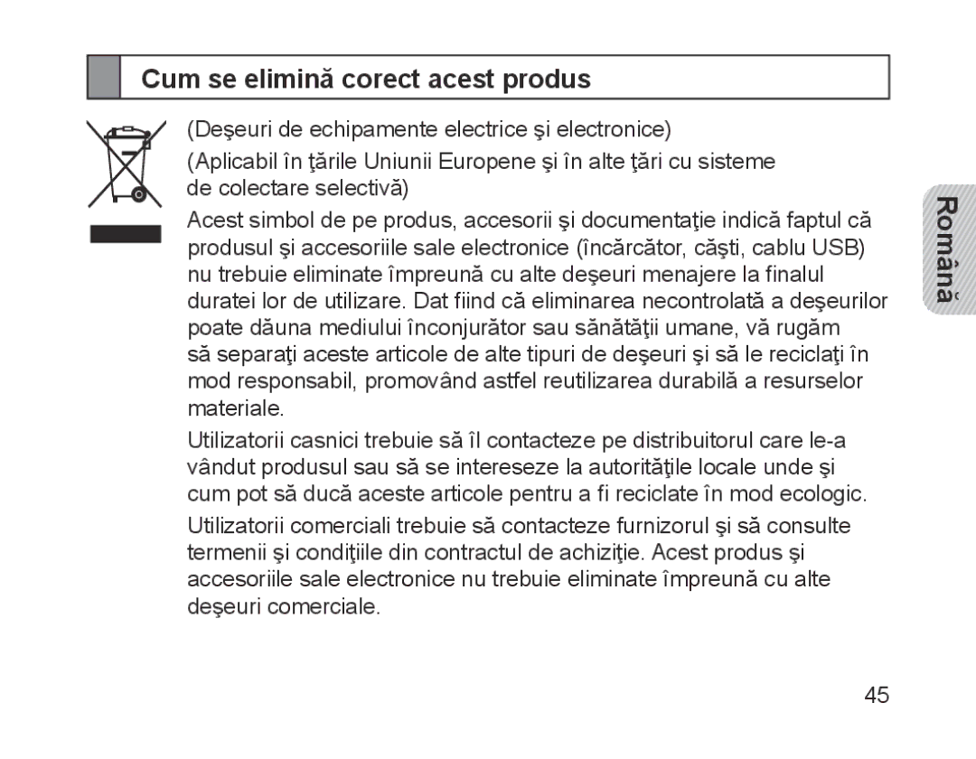 Samsung BHM1200EBEGXEH, BHM1200EBEGXEF, BHM1200EBEGXET, BHM1200EBEGEUR, BHM1200EBEGXEB Cum se elimină corect acest produs 