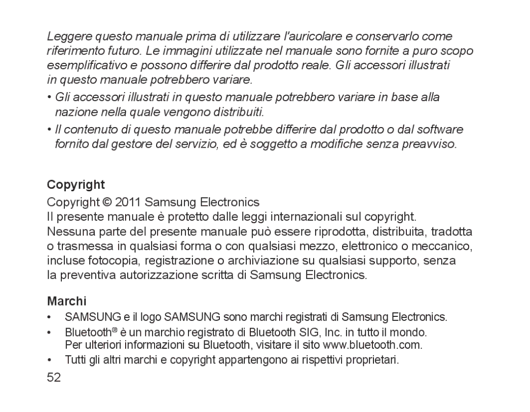 Samsung BHM1200EBEGXET, BHM1200EBEGXEF, BHM1200EBEGXEH, BHM1200EBEGEUR, BHM1200EBEGXEB, BHM1200NBEBHAT manual Copyright, Marchi 