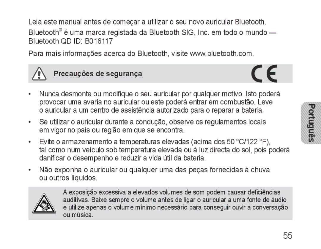 Samsung BHM1500EBECFOP, BHM1500EBECXEF, BHM1500EBECTUR, BHM1500EBECXET, BHM1500EBECXSG, BHM1500JBECJED Precauções de segurança 