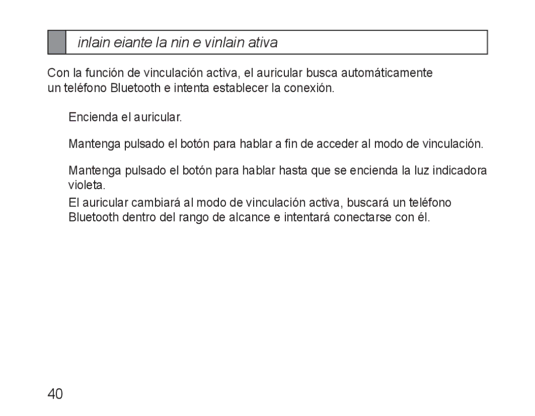 Samsung BHM1600EOECSER, BHM1600EBECXEF, BHM1600EOECXEF, BHM1600EOECXET Vinculación mediante la función de vinculación activa 