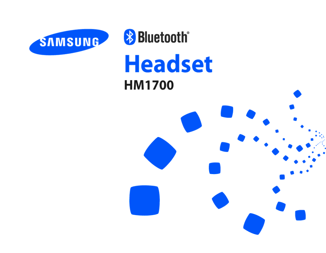 Samsung BHM1700EPRCSER, BHM1700EDRCSER manual Headset 