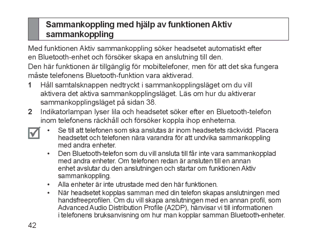 Samsung BHM1700EDECXEF, BHM1700VDECXEF, BHM1700VPECXEF manual Sammankoppling med hjälp av funktionen Aktiv sammankoppling 