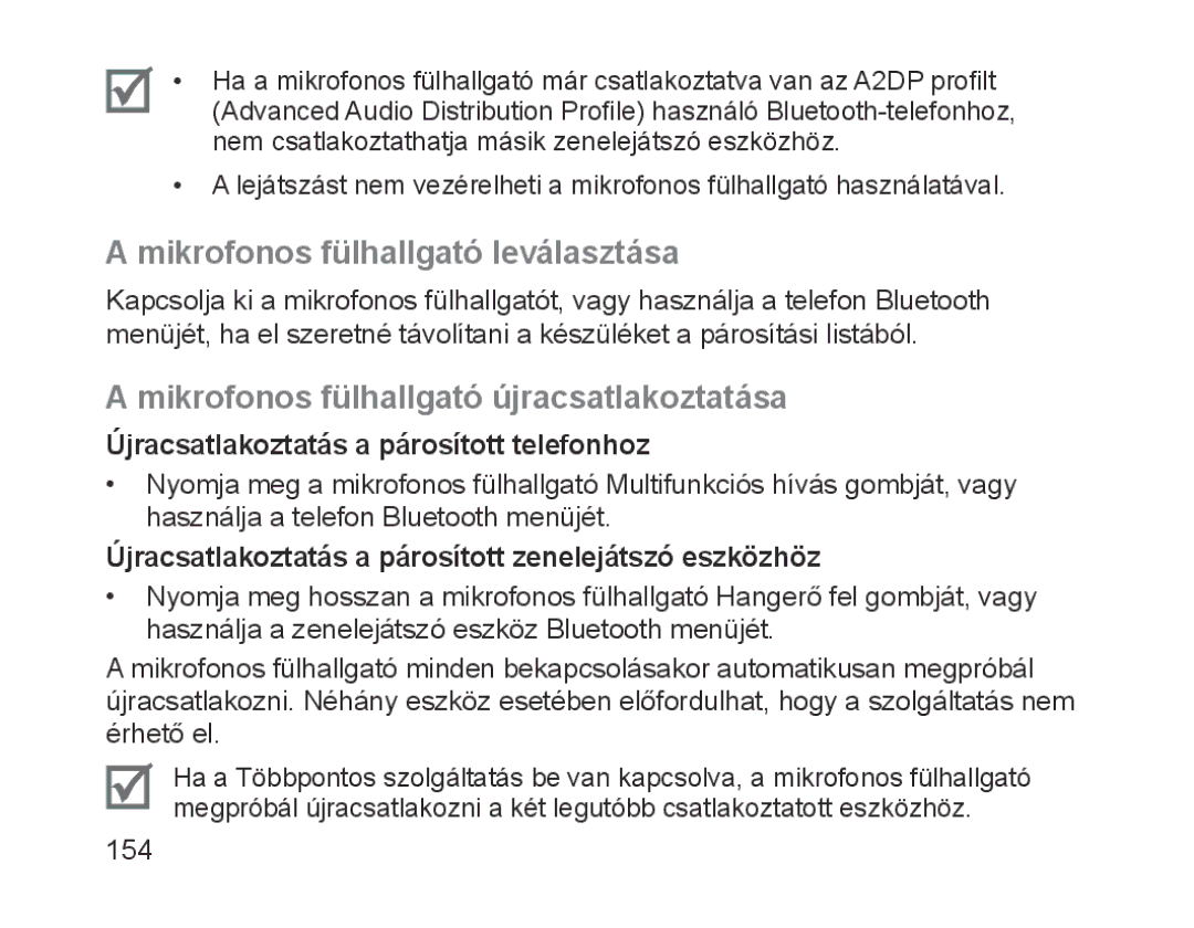 Samsung BHM1700EDECXEH, BHM1700VDECXEF Mikrofonos fülhallgató leválasztása, Mikrofonos fülhallgató újracsatlakoztatása 