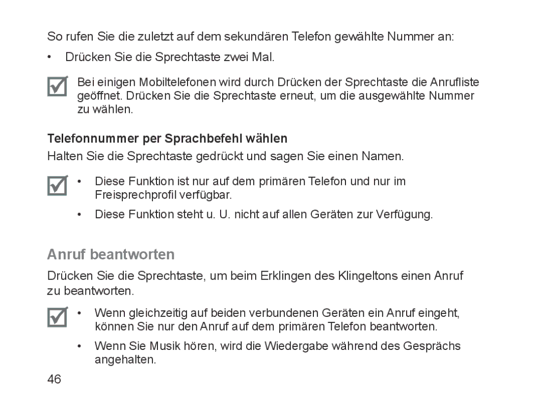 Samsung BHM1700EPECXET, BHM1700VDECXEF, BHM1700VPECXEF manual Anruf beantworten, Telefonnummer per Sprachbefehl wählen 