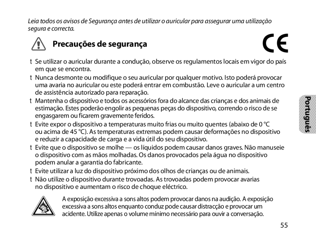 Samsung BHM1800EDECEUR, BHM1800EDECXEF, BHM1800EDECXEV, BHM1800EDECXEH, BHM1800EDECHAT, BHM1800EDRCSER Precauções de segurança 