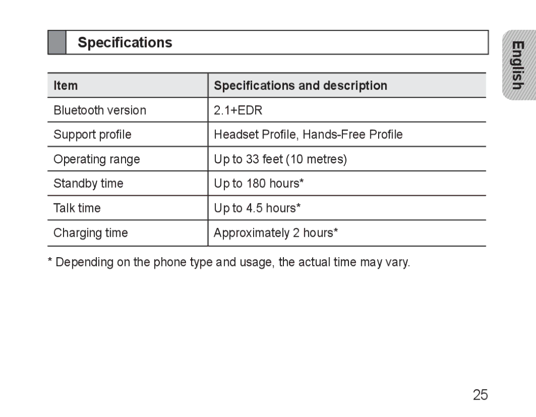 Samsung BHM3100EBECXEV, BHM3100EBECXEF, BHM3100EBECXET, BHM3100EBECXEH, BHM3100EBECHAT Specifications and description 