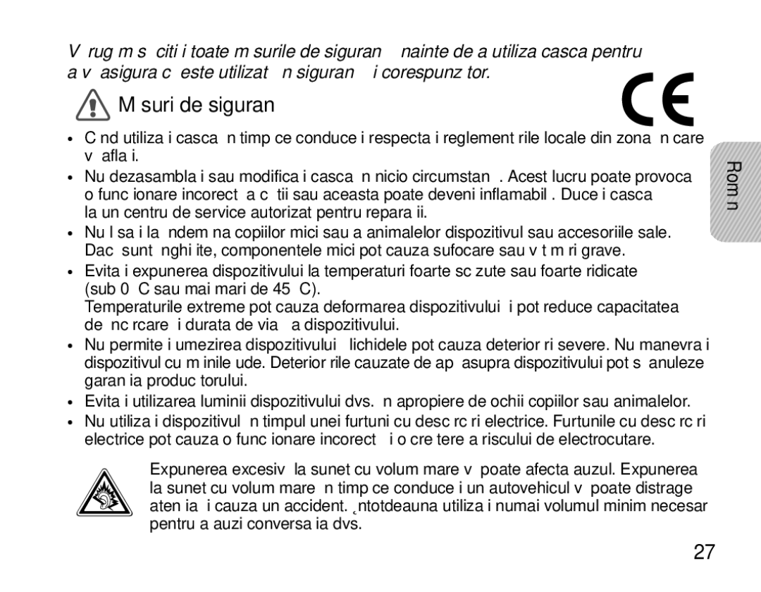 Samsung BHM3200EDECSER, BHM3200EDECXEF manual Măsuri de siguranţă, La un centru de service autorizat pentru reparaţii 