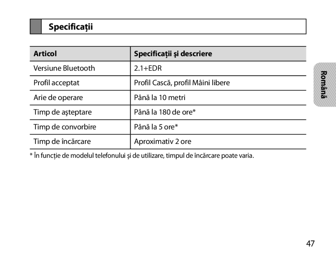 Samsung BHM3200EDECFOP, BHM3200EDECXEF, BHM3200EDECXEH, BHM3200EDECXEE, BHM3200EDECEUR Articol Specificaţii şi descriere 