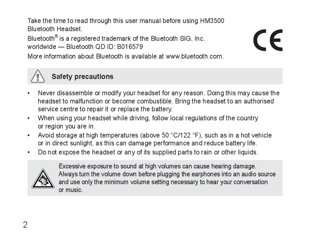 Samsung BHM3500EWECXEF, BHM3500EBECXEF manual Safety precautions 