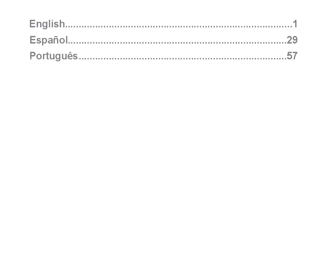 Samsung BHM3500EWECFOP, BHM3500EBECFOP manual English Español Português 