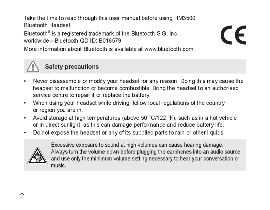 Samsung BHM3500EWECFOP, BHM3500EBECFOP manual Safety precautions 