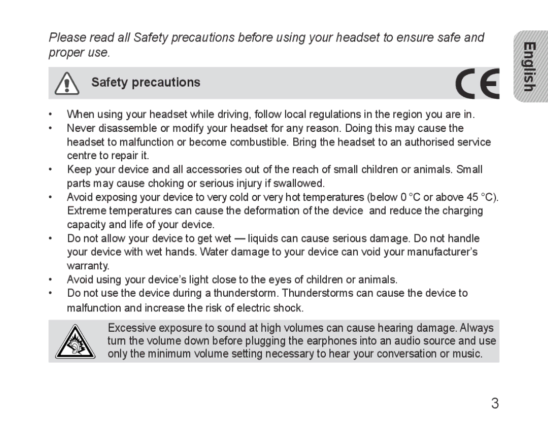 Samsung BHM3600EGECXEH manual Safety precautions 