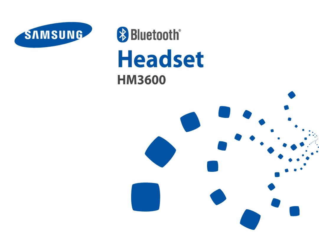 Samsung BHM3600EGECXEH manual Headset 