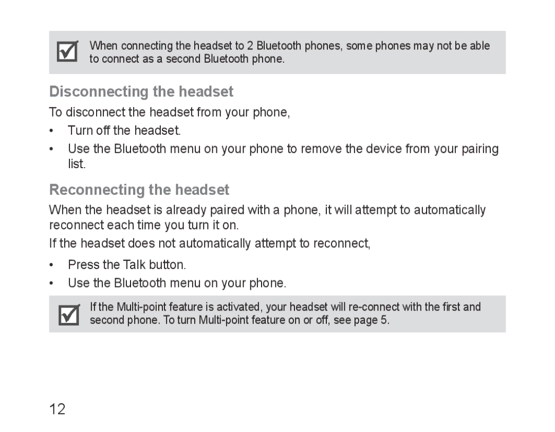 Samsung BHM3600EGECXEH manual Disconnecting the headset, Reconnecting the headset 