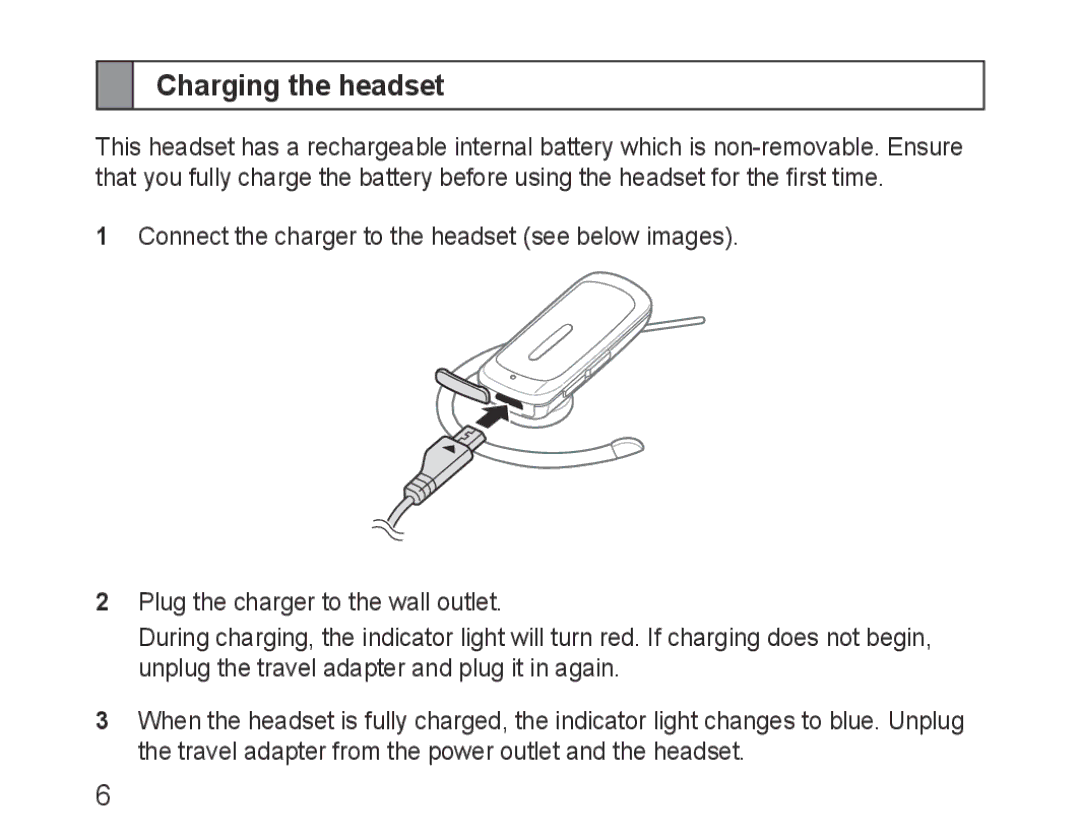 Samsung BHM3600EGECXEH manual Charging the headset 