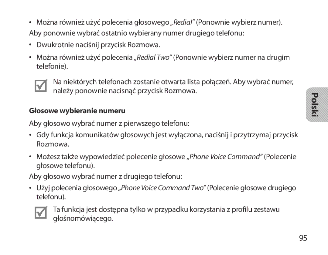 Samsung BHM3700EDECXEH, BHM3700EDEGXEF, BHM3700EDECXEF, BHM3700EDEGXEH, BHM3700EDRCSER manual Głosowe wybieranie numeru 