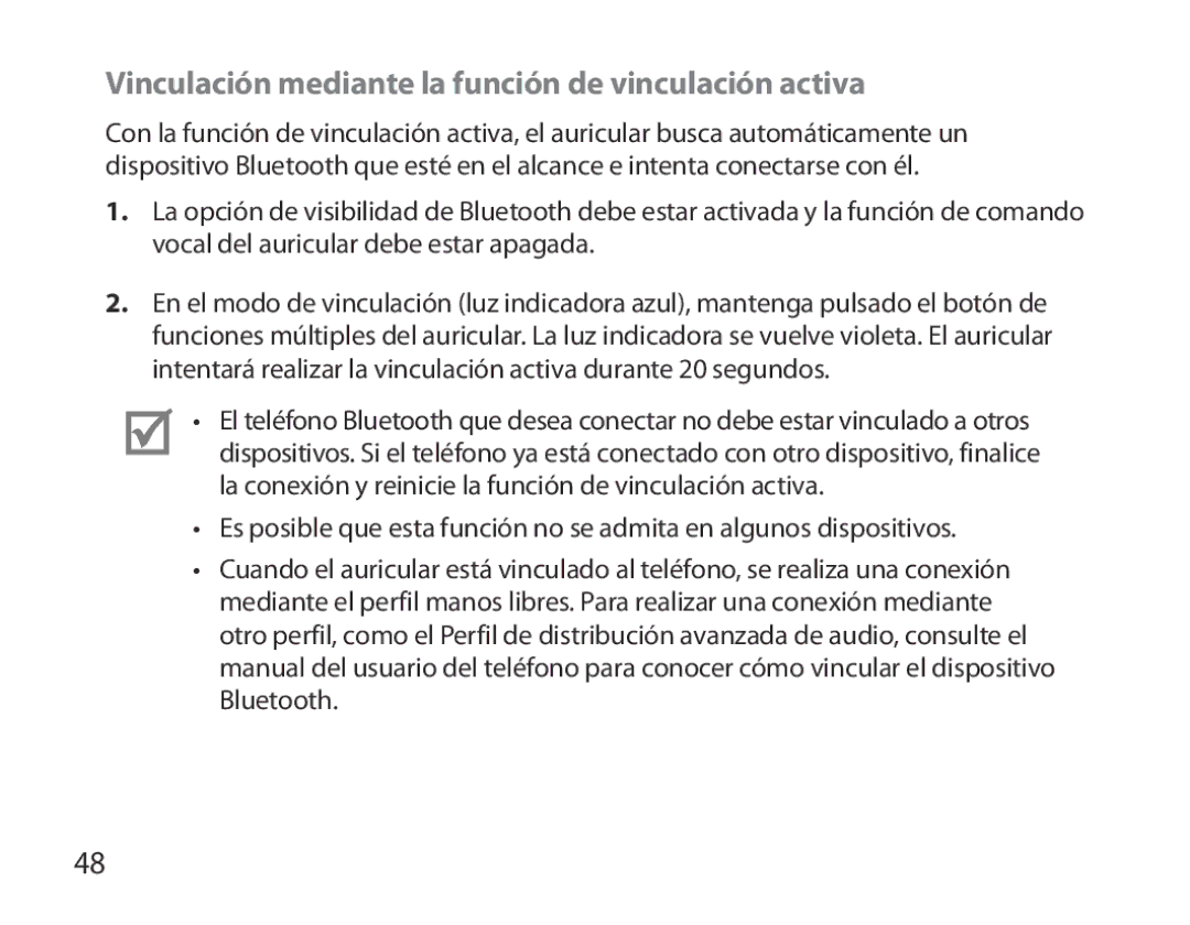 Samsung BHM3700EDEGXEF, BHM3700EDECXEF, BHM3700EDECXEH, BHM3700EDEGXEH Vinculación mediante la función de vinculación activa 