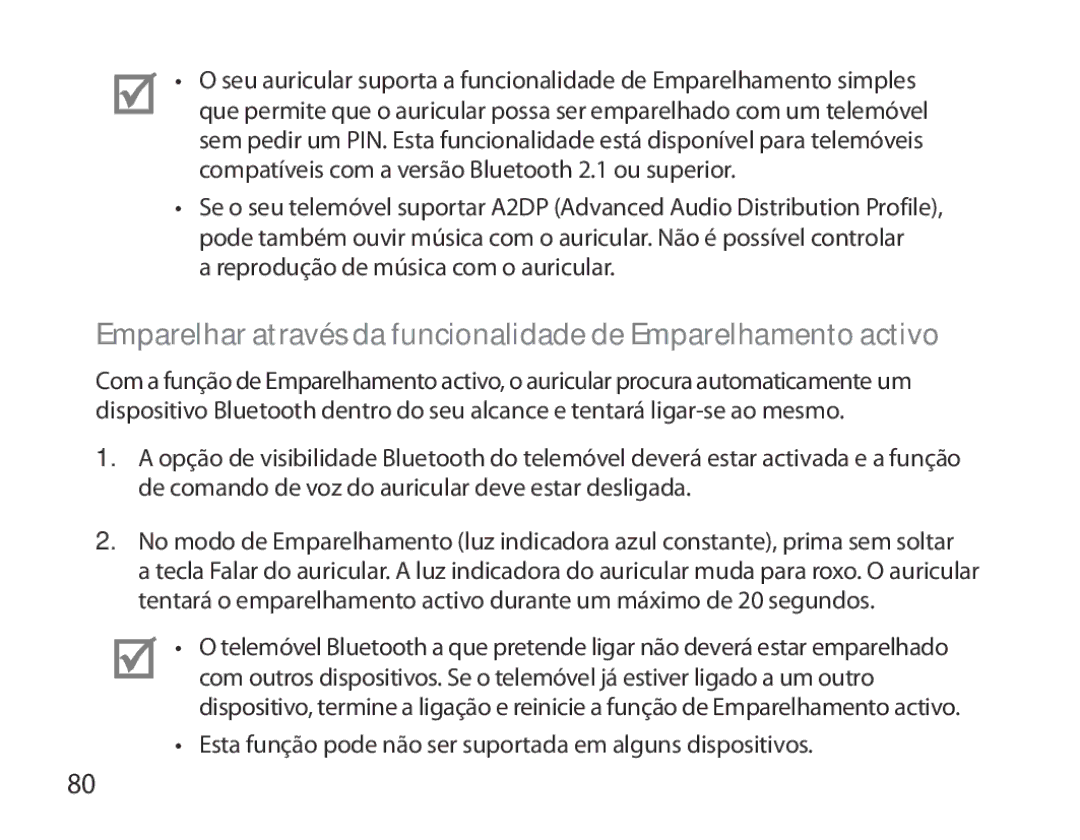 Samsung BHM3700EDECXEH, BHM3700EDEGXEF, BHM3700EDECXEF, BHM3700EDEGXEH, BHM3700EDRCSER Reprodução de música com o auricular 