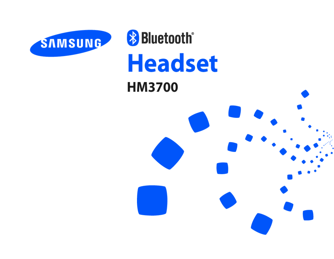 Samsung BHM3700EDECXEF, BHM3700EDEGXEF, BHM3700EDECXEH, BHM3700EDEGXEH, BHM3700EDRCSER manual Headset 