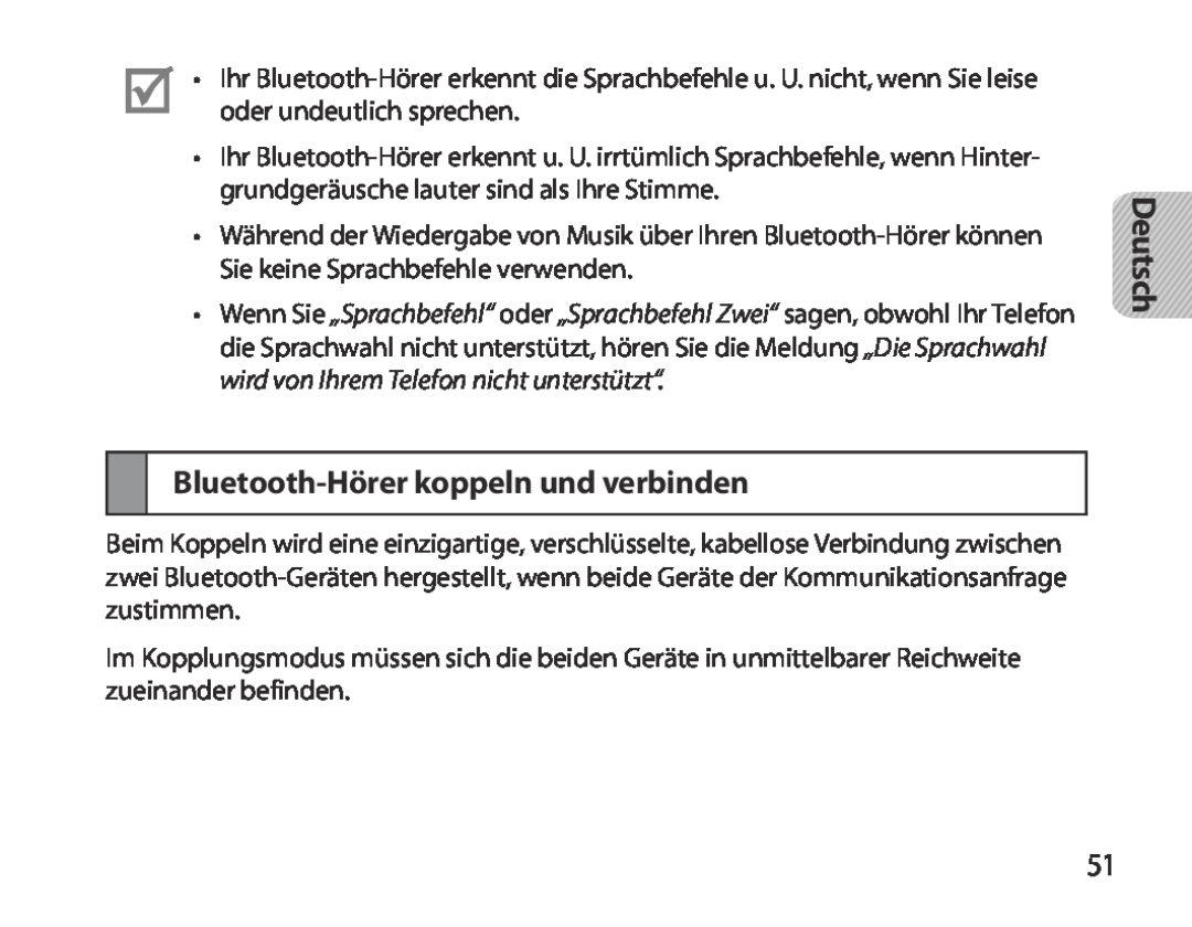 Samsung BHM3700EDEGXEH, BHM3700EDEGXEF, BHM3700EDECXEF, BHM3700EDECXEH manual Bluetooth-Hörer koppeln und verbinden, Deutsch 