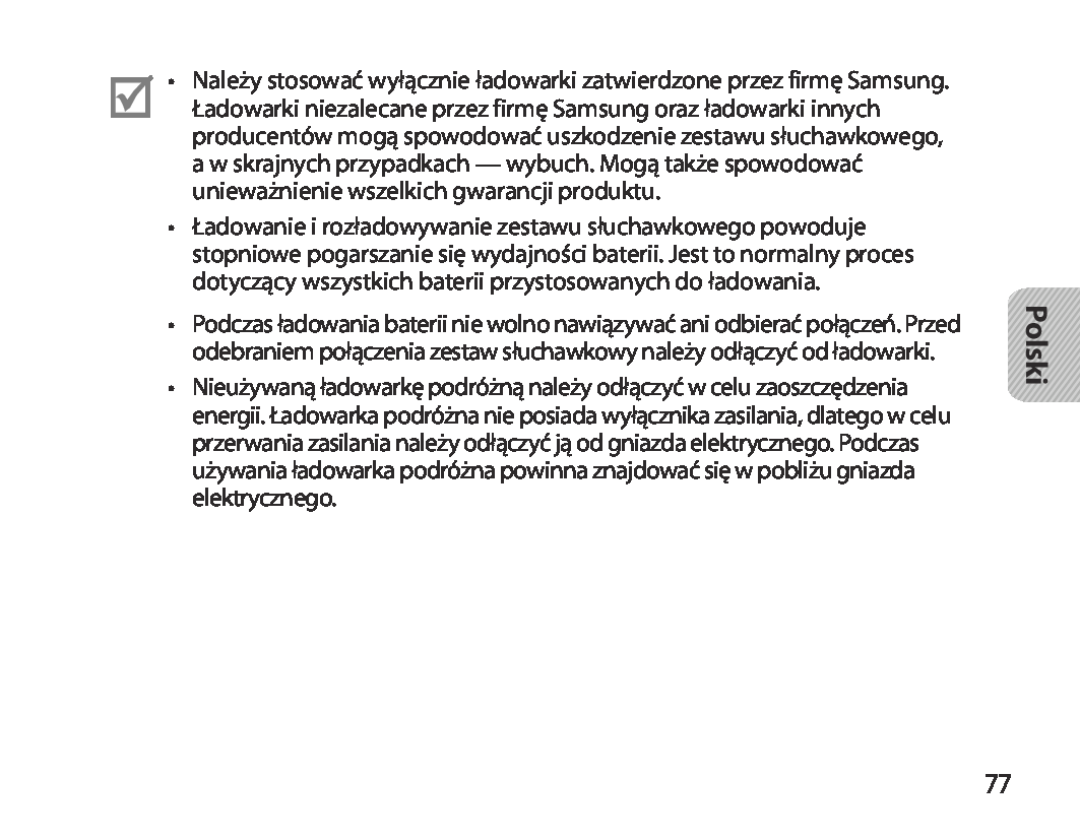 Samsung BHM3700EDRCSER, BHM3700EDEGXEF, BHM3700EDECXEF, BHM3700EDECXEH, BHM3700EDEGXEH manual Polski 