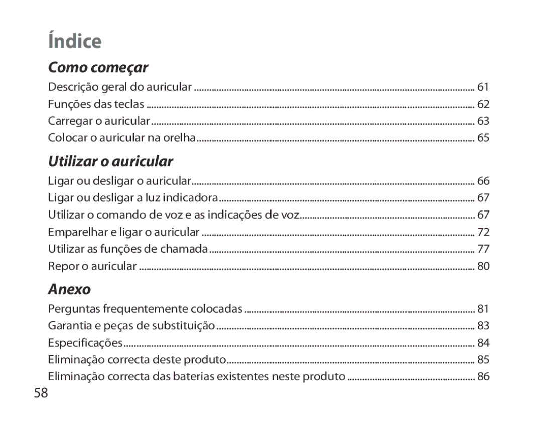 Samsung BHM6000EDECXEH manual Como começar 