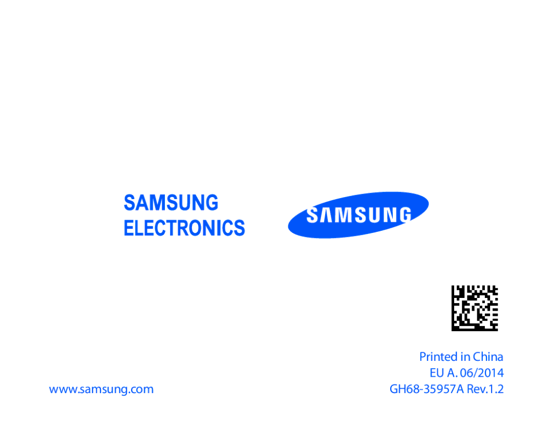 Samsung BHM6000EDECXEH manual EU a /2014 