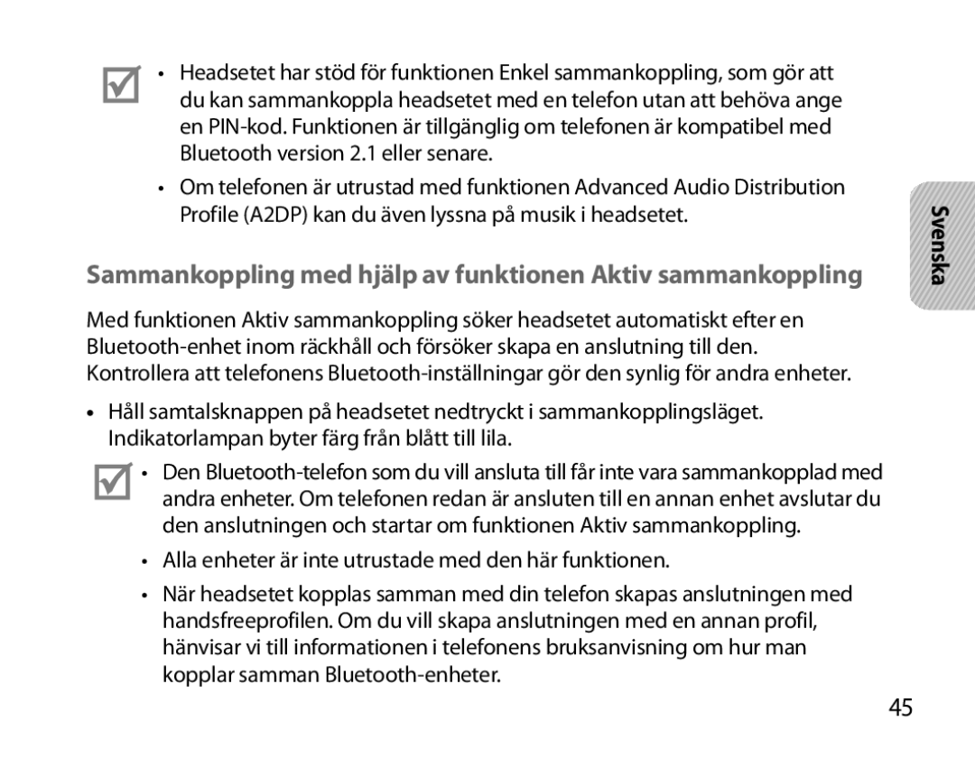 Samsung BHM6000EDECXEH manual Sammankoppling med hjälp av funktionen Aktiv sammankoppling 