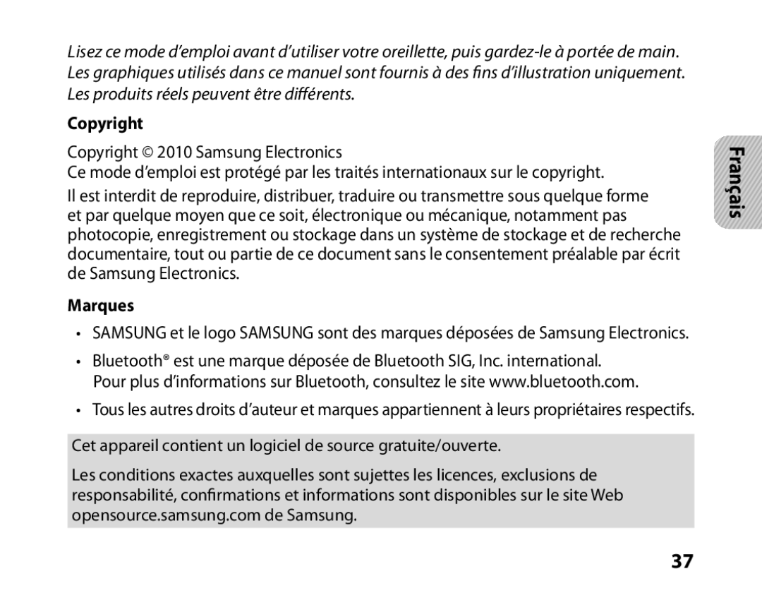 Samsung BHM6450EMENXEF, BHM6450EMEGXEF manual Copyright, Marques 