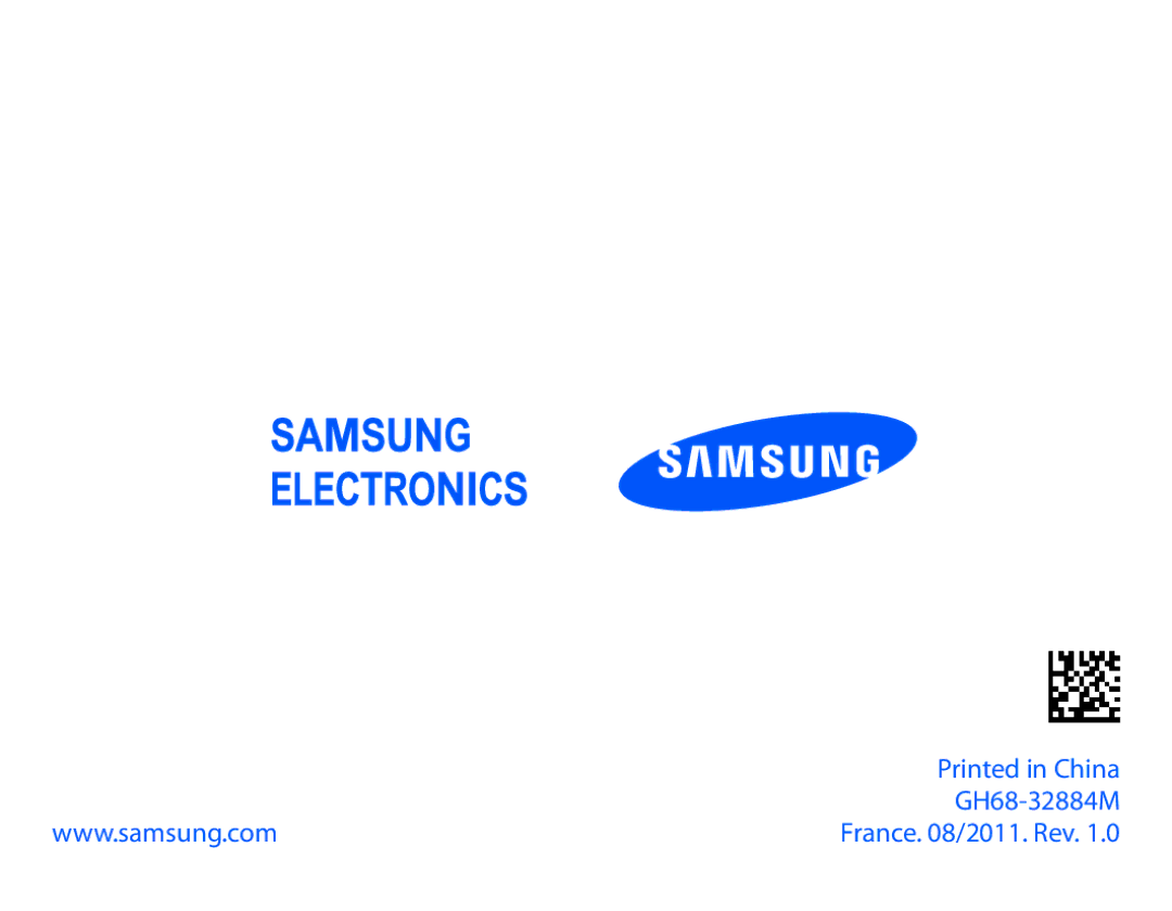 Samsung BHM6450EMEGXEF, BHM6450EMENXEF manual GH68-32884M 