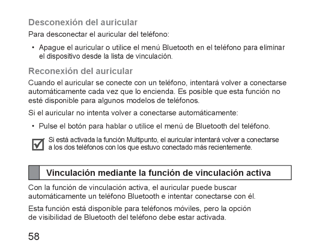 Samsung BHM6450EMEGXET, BHM6450EMEGXEH, BHM6450EMEGHAT manual Desconexión del auricular, Reconexión del auricular 