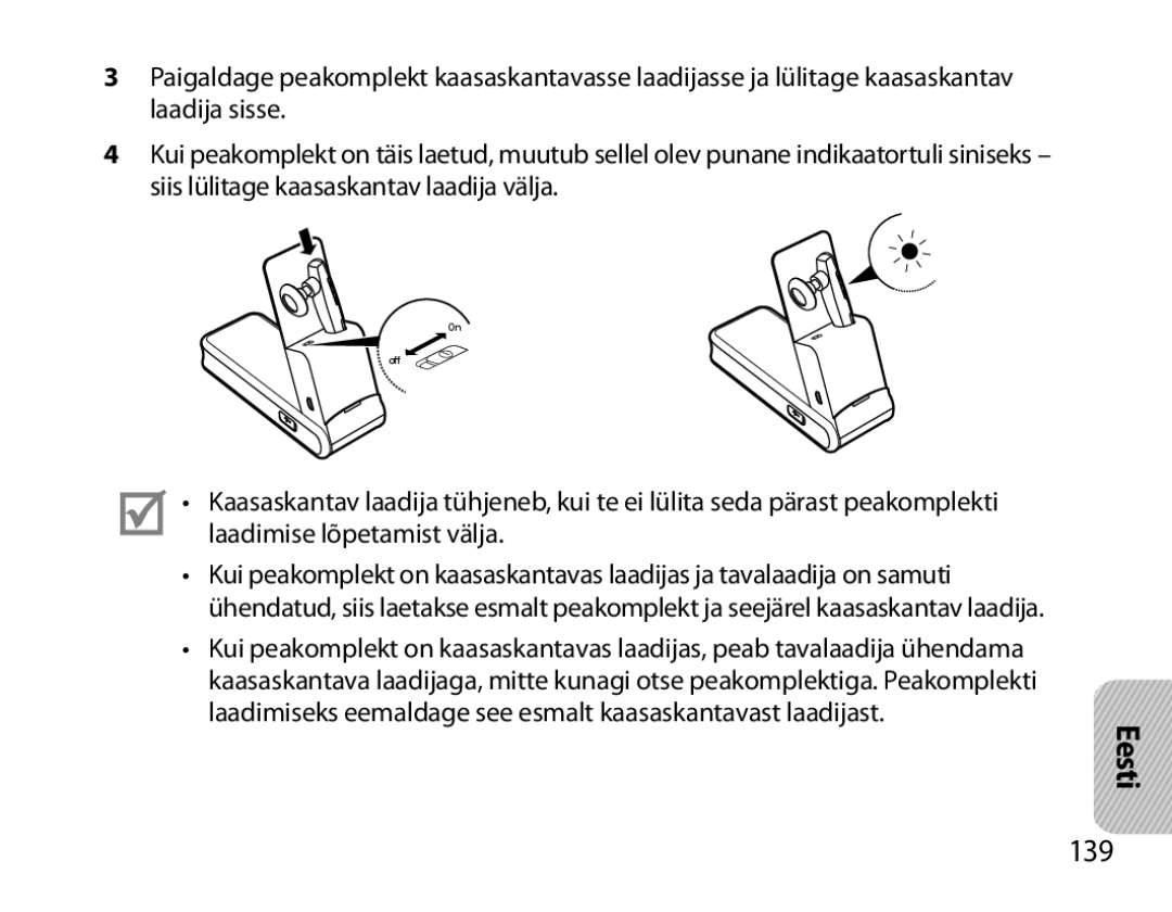 Samsung BHM7000EBRCSER manual Eesti, 139 