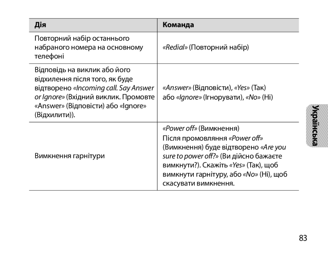 Samsung BHM7000EBRCSER manual «Power off» Вимкнення, Sure to power off?» Ви дійсно бажаєте 