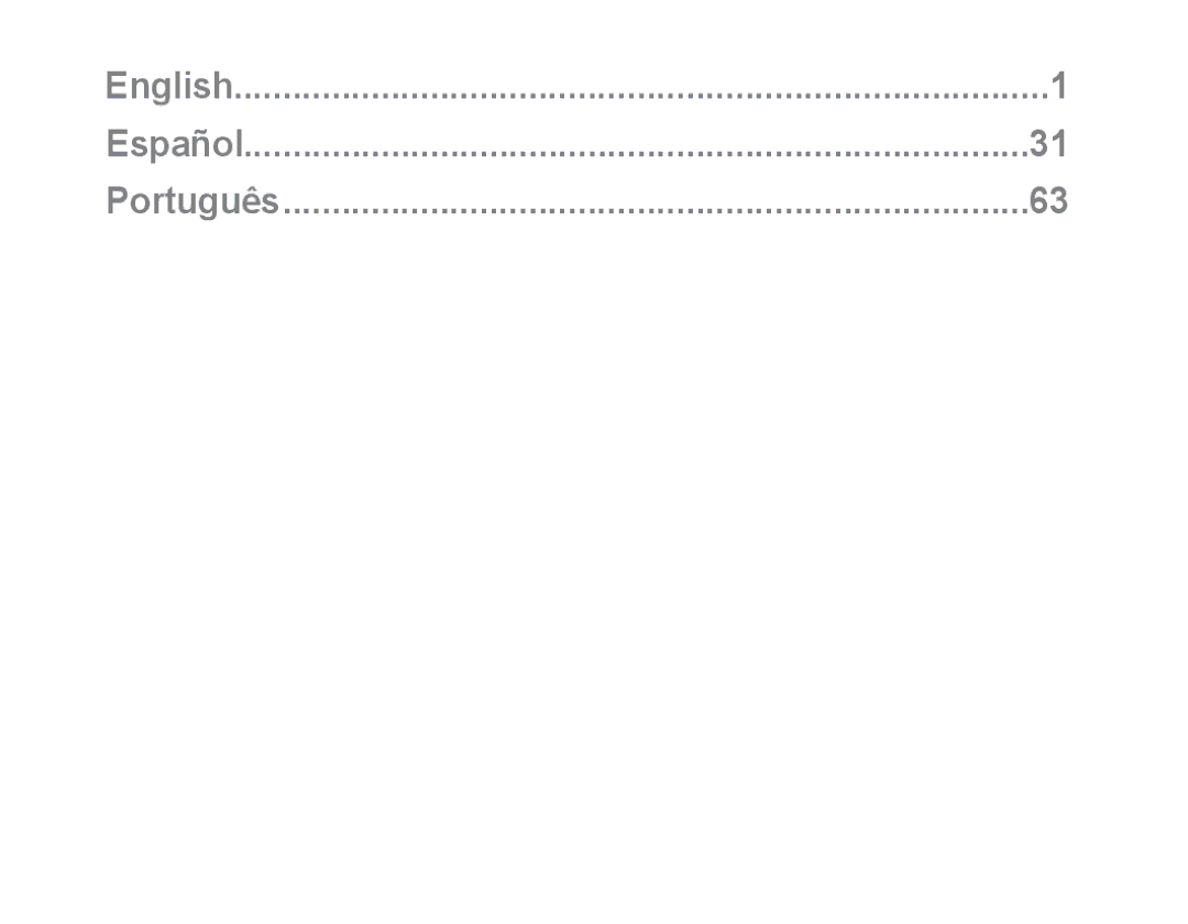 Samsung BHS3000EBECXET, BHS3000EBECXEF, BHS3000EMECXET, BHS3000EPECXET, BHS3000EBLCFOP manual English Español Português 