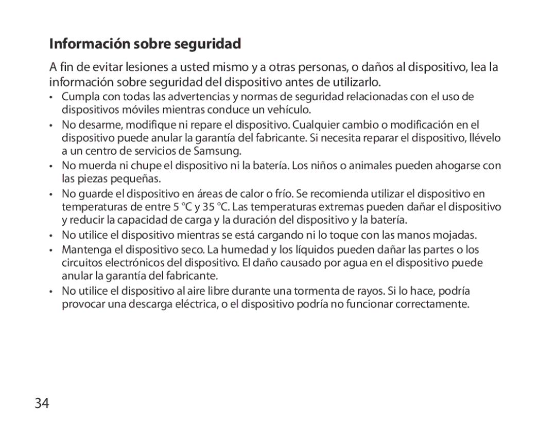 Samsung BHS6000EBECXEE, BHS6000EBECXEF, BHS6000EBECFOP, BHS6000EBECCRO, BHS6000EBECXEH manual Información sobre seguridad 