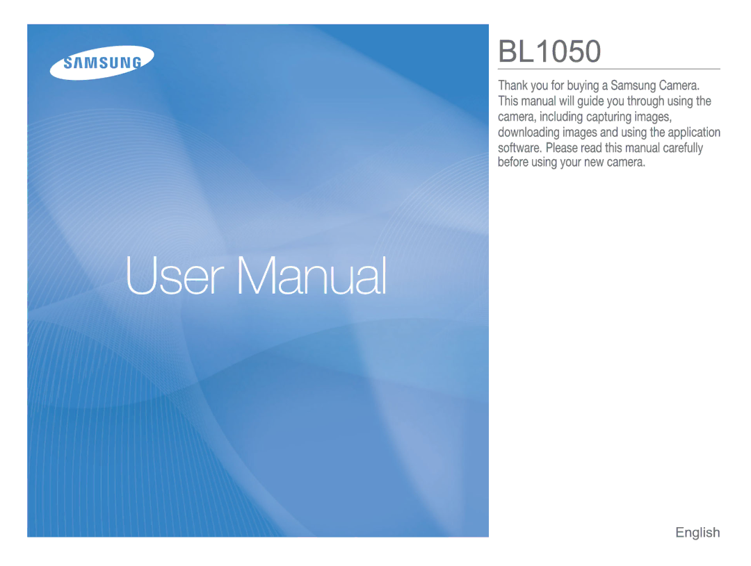 Samsung BL1050 manual 