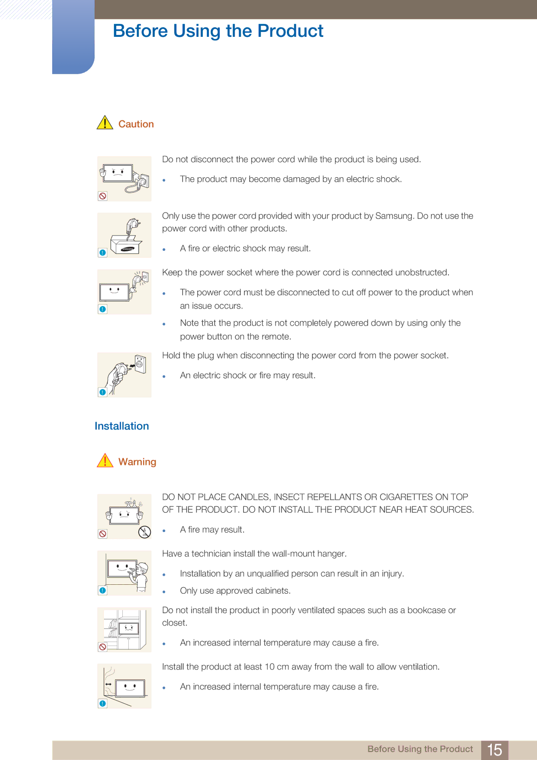 Samsung HE46A, BN4600098G03, HE40A, ME40B, ME32B, ME46B, ME55B user manual Installation 