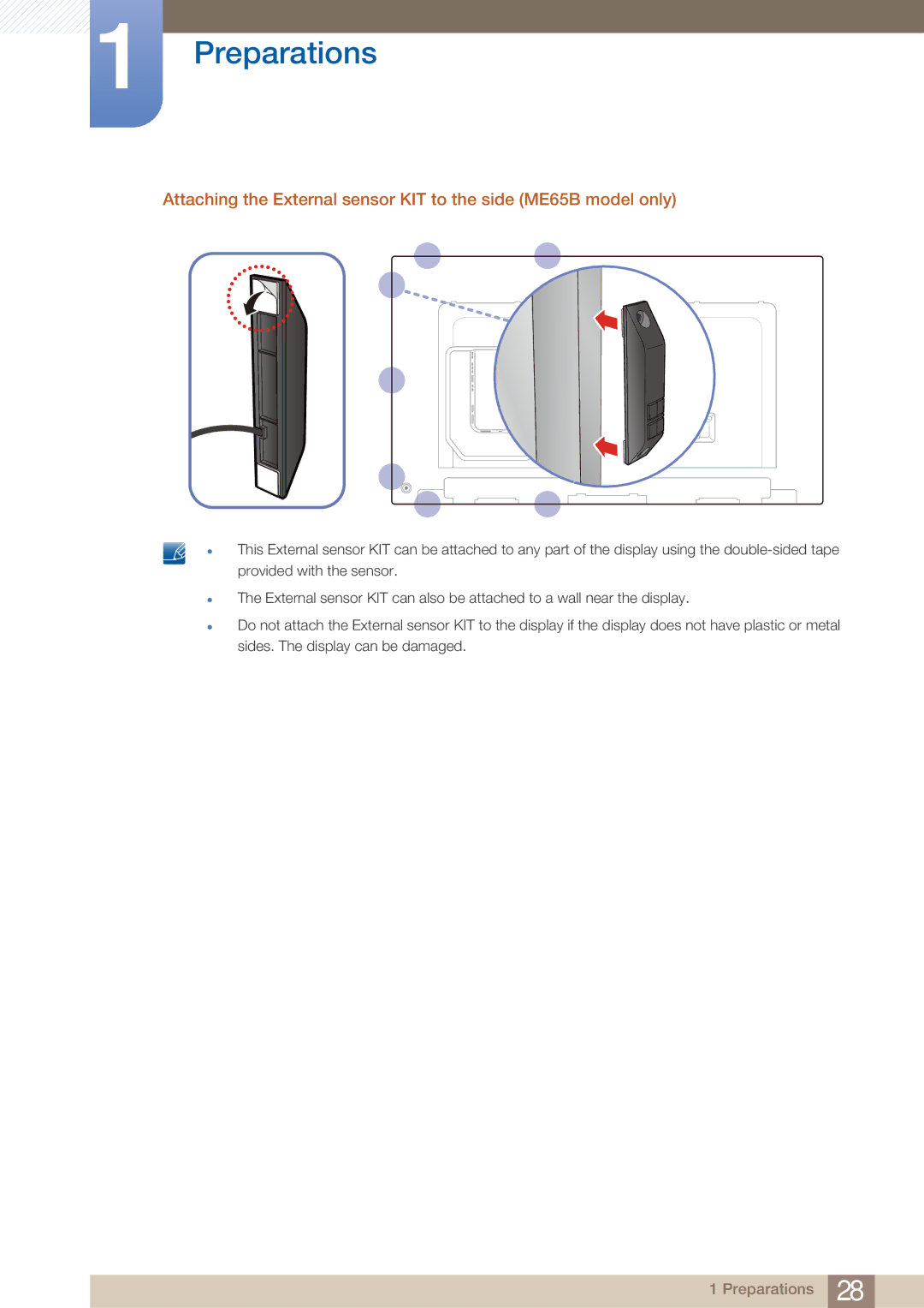 Samsung ME75B, BN4600098M01, ME65B user manual Preparations 