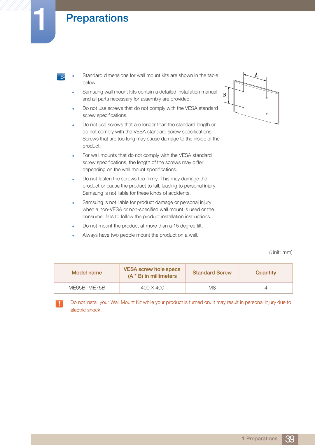 Samsung BN4600098M01, ME75B, ME65B user manual 400 X 