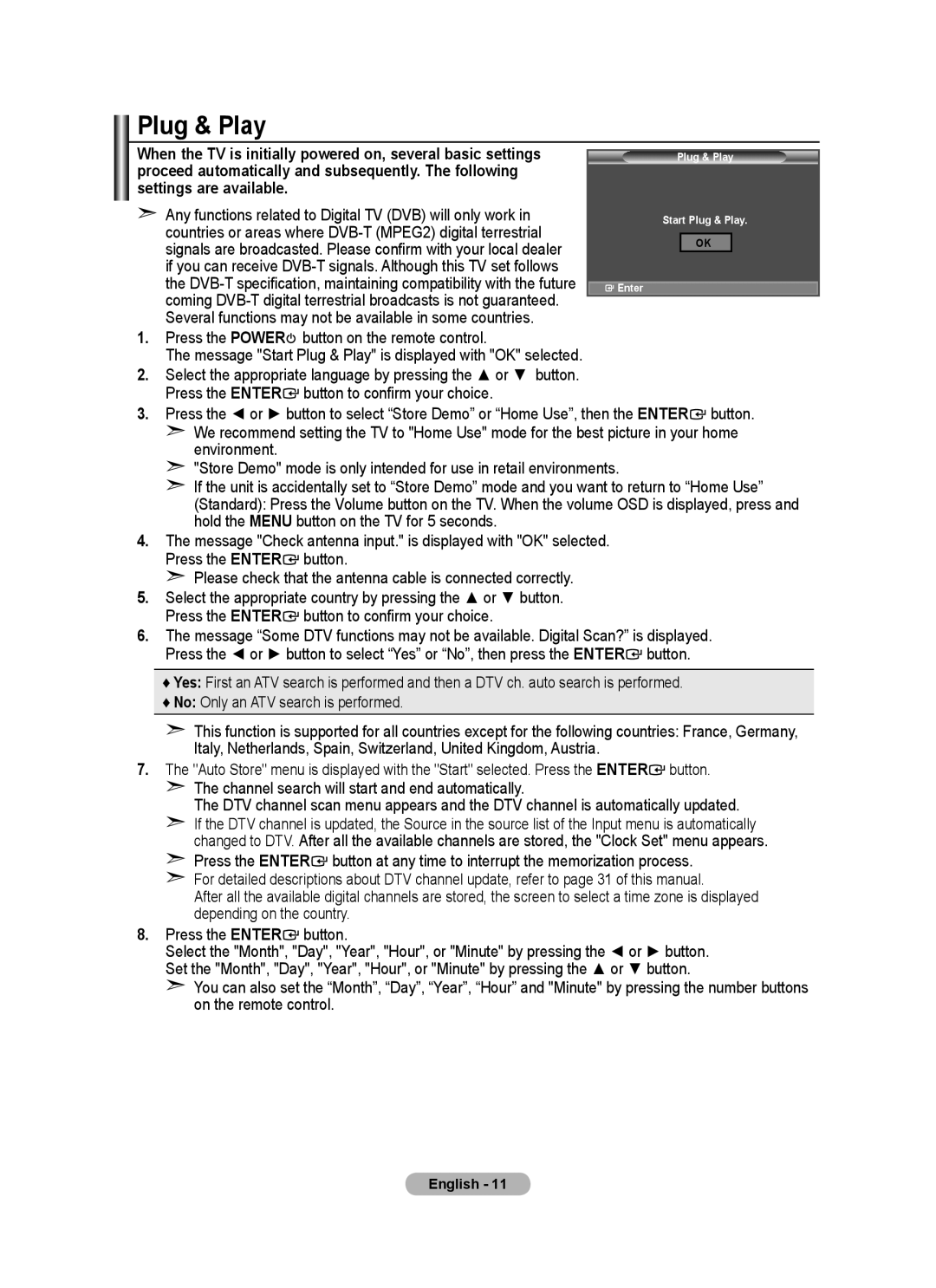 Samsung BN68-01412D-00 user manual Plug & Play 