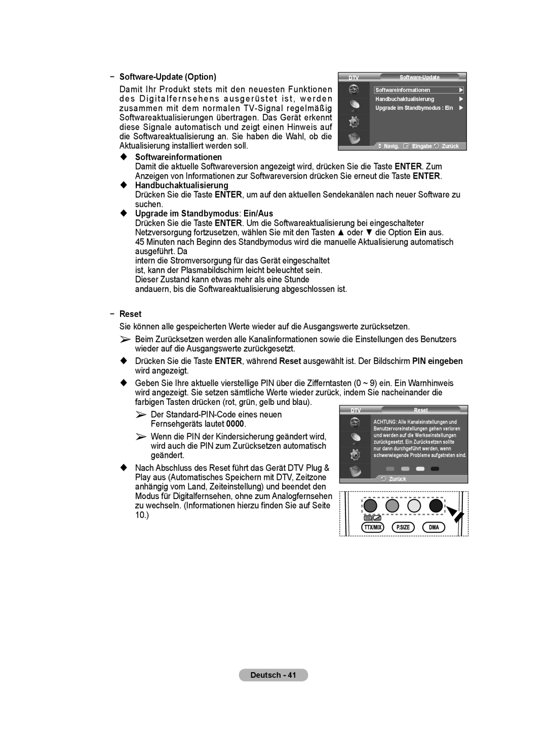 Samsung BN68-01416A-00 user manual Software-Update Option,  Softwareinformationen,  Handbuchaktualisierung 