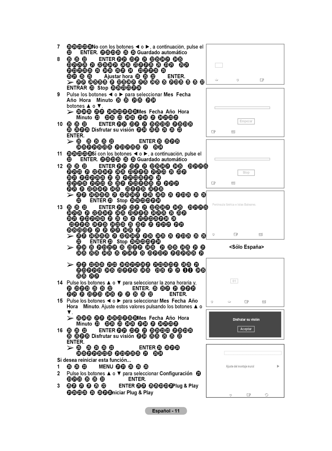 Samsung BN68-01416A-00 user manual Si desea reiniciar esta función, Pulse el botón Menu para ver el menú, Sólo España 