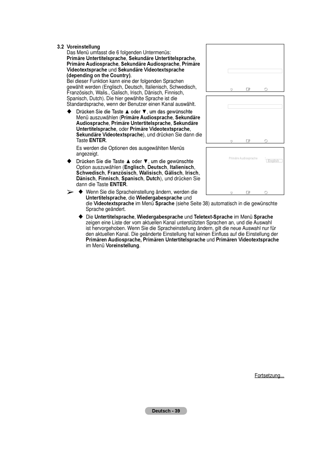 Samsung BN68-01422A-01 user manual Depending on the Country 