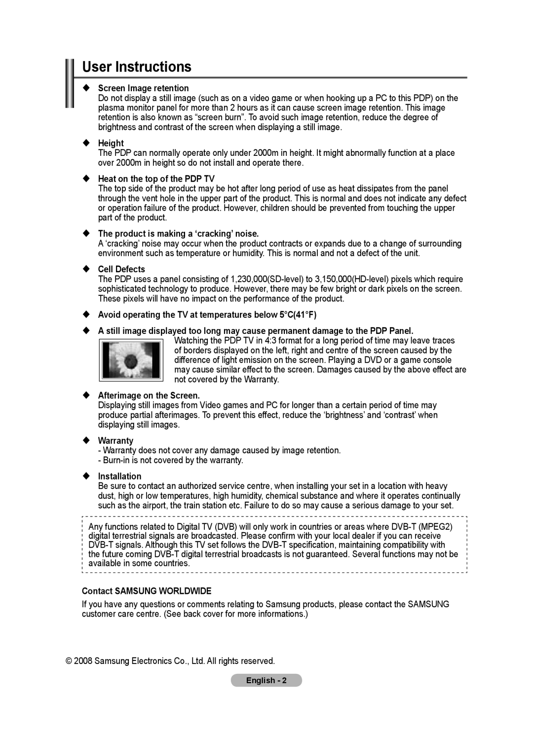 Samsung BN68-01422A-01 user manual User Instructions 